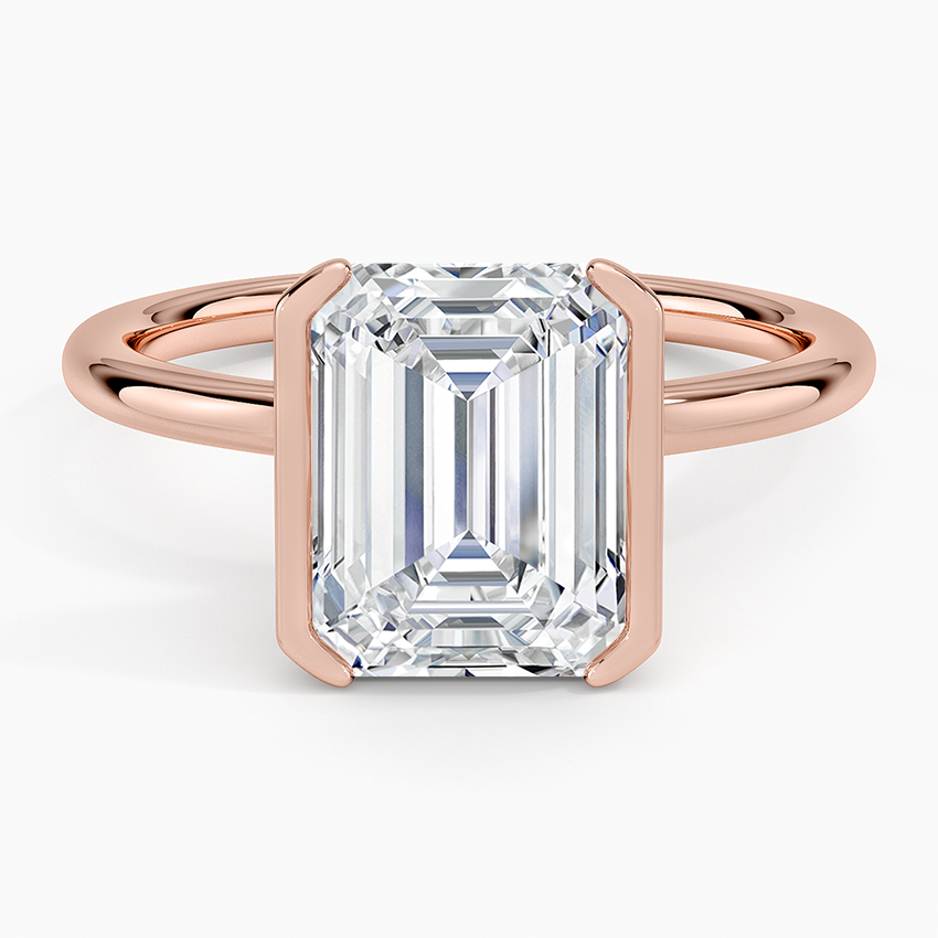 Annika Half Bezel Solitaire Ring