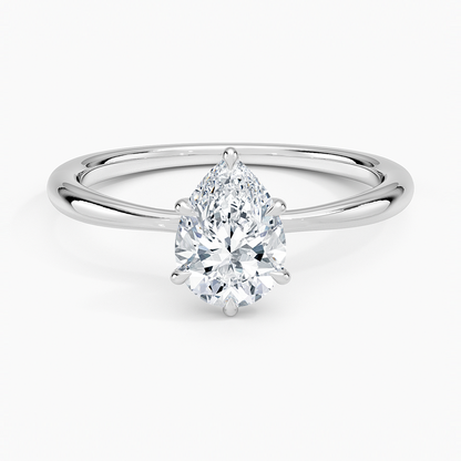 Каблучка з діамантом солітер Freesia Pear Cut