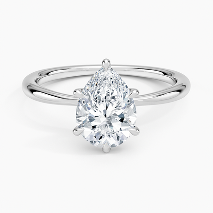 Каблучка з діамантом солітер Freesia Pear Cut