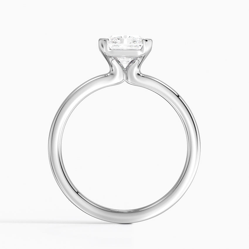 Каблучка з діамантом солітер Annika Semi-Bezel Radiant Cut