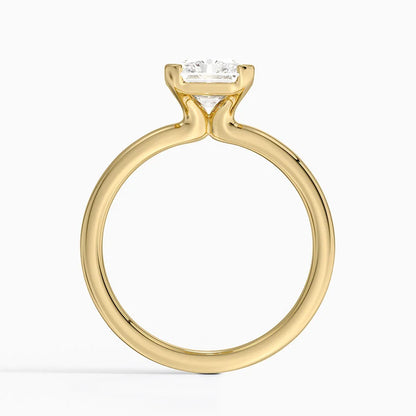 Каблучка з діамантом солітер Annika Semi-Bezel Radiant Cut