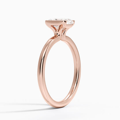 Каблучка з діамантом солітер Annika Semi-Bezel Radiant Cut