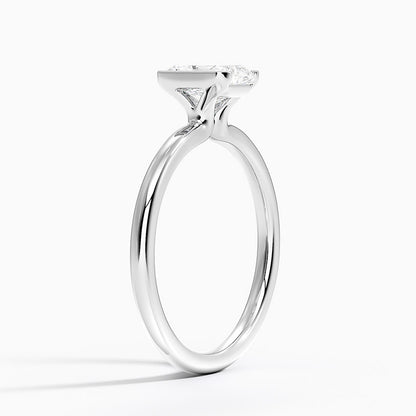 Каблучка з діамантом солітер Annika Semi-Bezel Radiant Cut