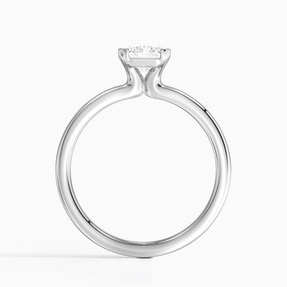 Каблучка з діамантом солітер Annika Semi-Bezel Radiant Cut