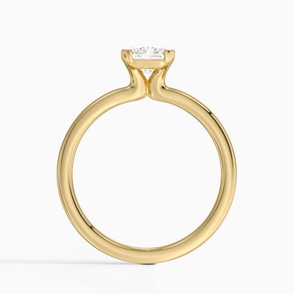 Каблучка з діамантом солітер Annika Semi-Bezel Radiant Cut