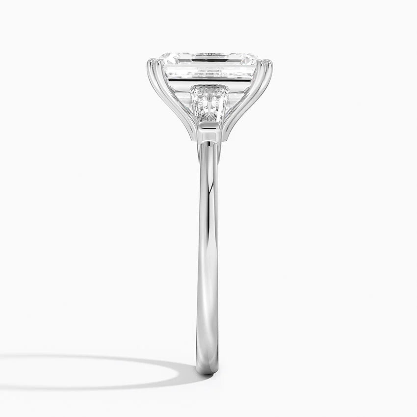 Symphony Double Prong Three Stone Diamond Ring