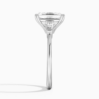 Symphony Double Prong Three Stone Diamond Ring