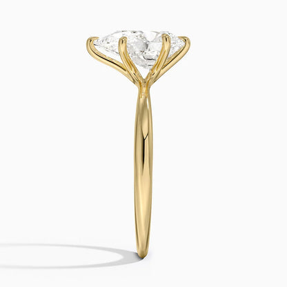 Каблучка з діамантом солітер Freesia Pear Cut