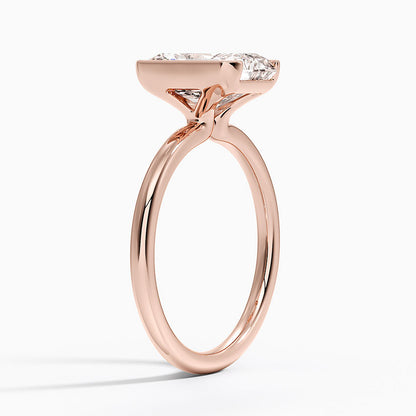 Каблучка з діамантом солітер Annika Semi-Bezel Radiant Cut