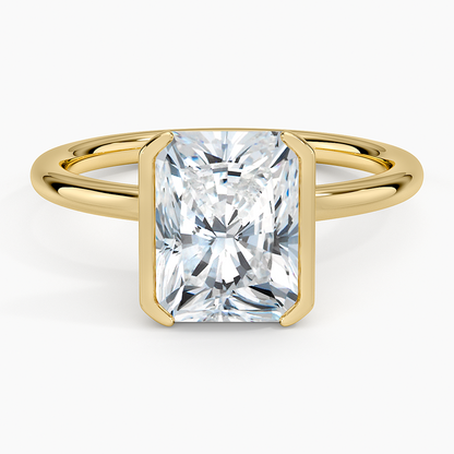 Каблучка з діамантом солітер Annika Semi-Bezel Radiant Cut