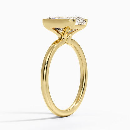 Каблучка з діамантом солітер Annika Semi-Bezel Radiant Cut