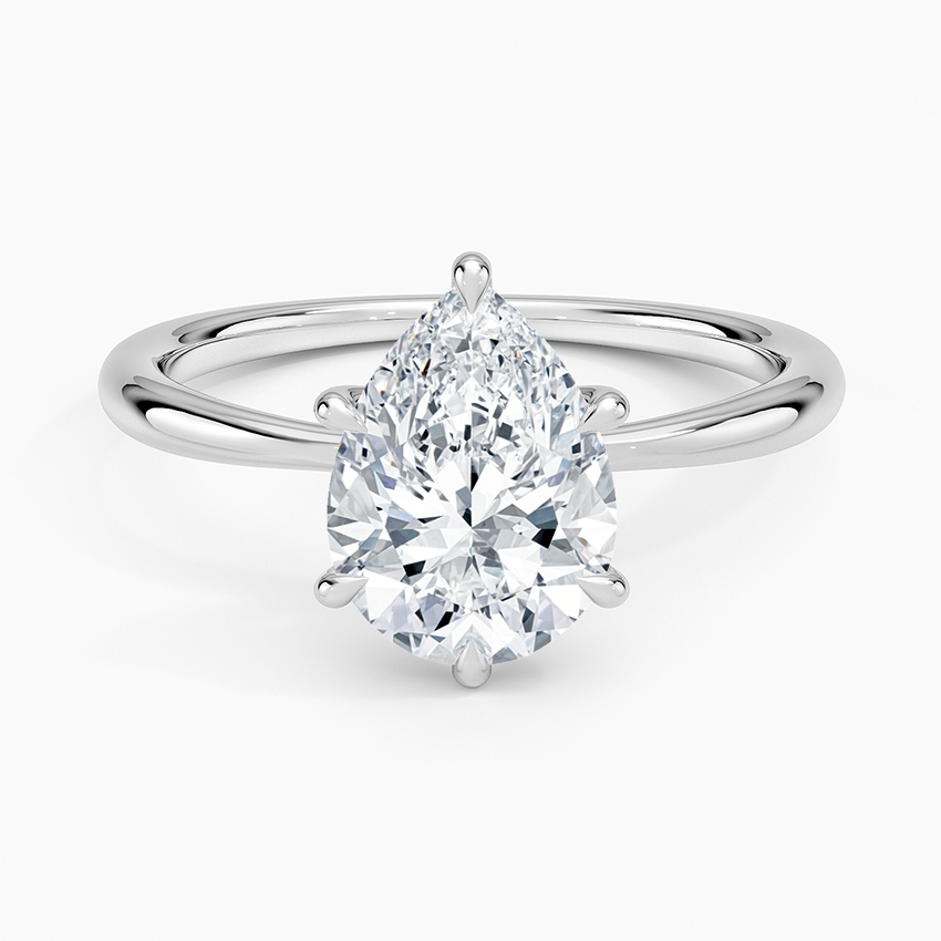Каблучка з діамантом солітер Freesia Pear Cut