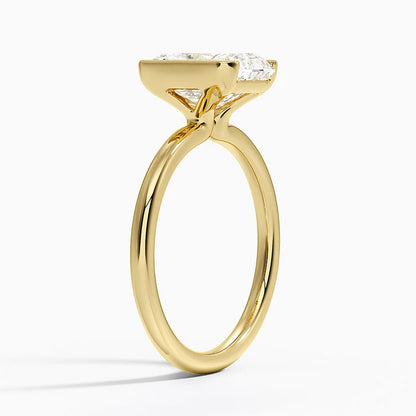 Каблучка з діамантом солітер Annika Semi-Bezel Radiant Cut