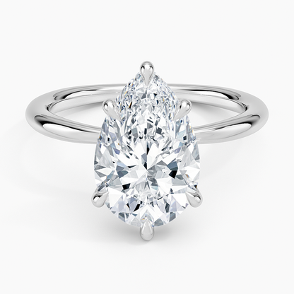 Каблучка з діамантом солітер Freesia Pear Cut