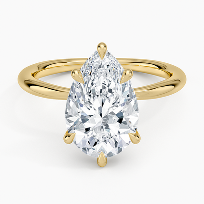 Каблучка з діамантом солітер Freesia Pear Cut