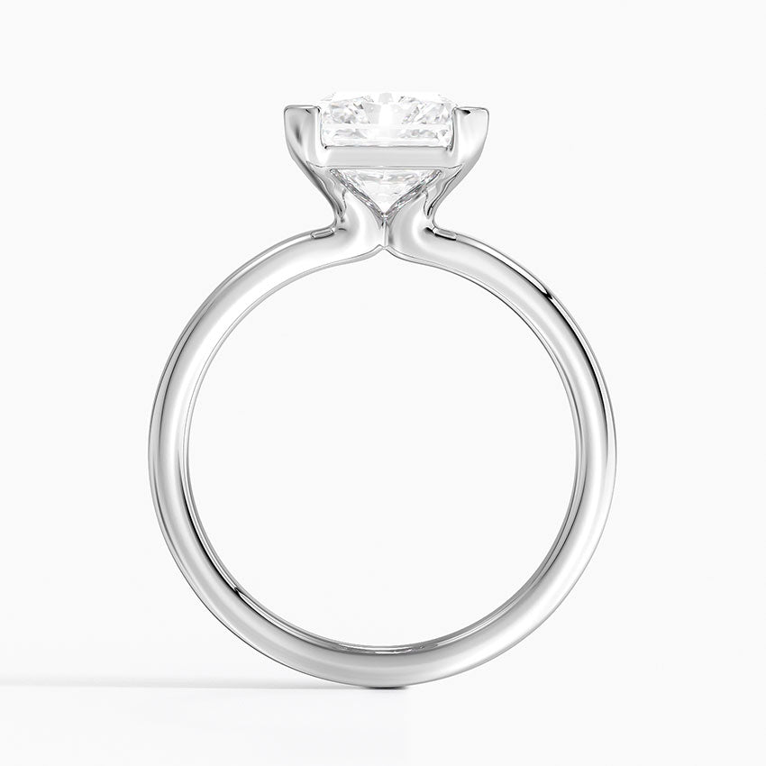 Каблучка з діамантом солітер Annika Semi-Bezel Radiant Cut