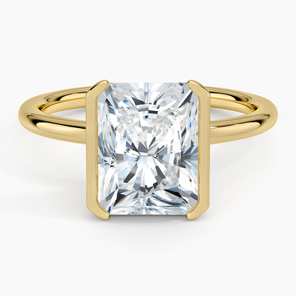 Каблучка з діамантом солітер Annika Semi-Bezel Radiant Cut