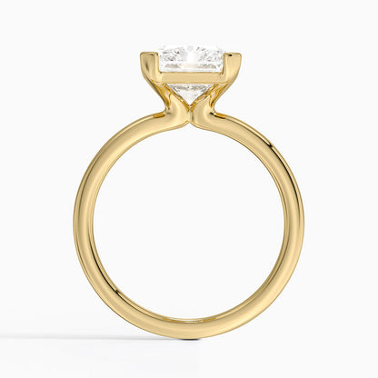 Каблучка з діамантом солітер Annika Semi-Bezel Radiant Cut