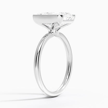 Каблучка з діамантом солітер Annika Semi-Bezel Radiant Cut