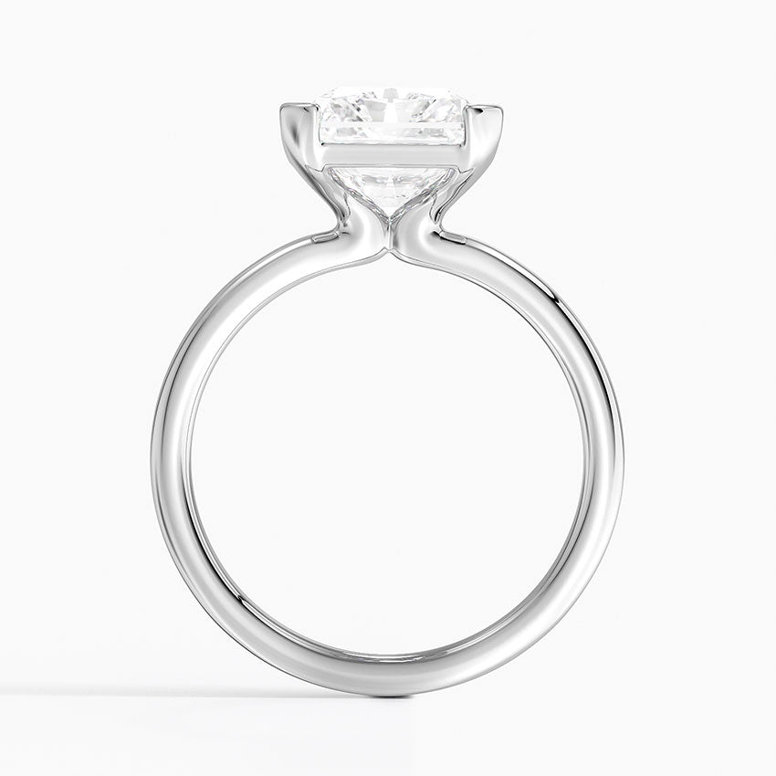 Каблучка з діамантом солітер Annika Semi-Bezel Radiant Cut
