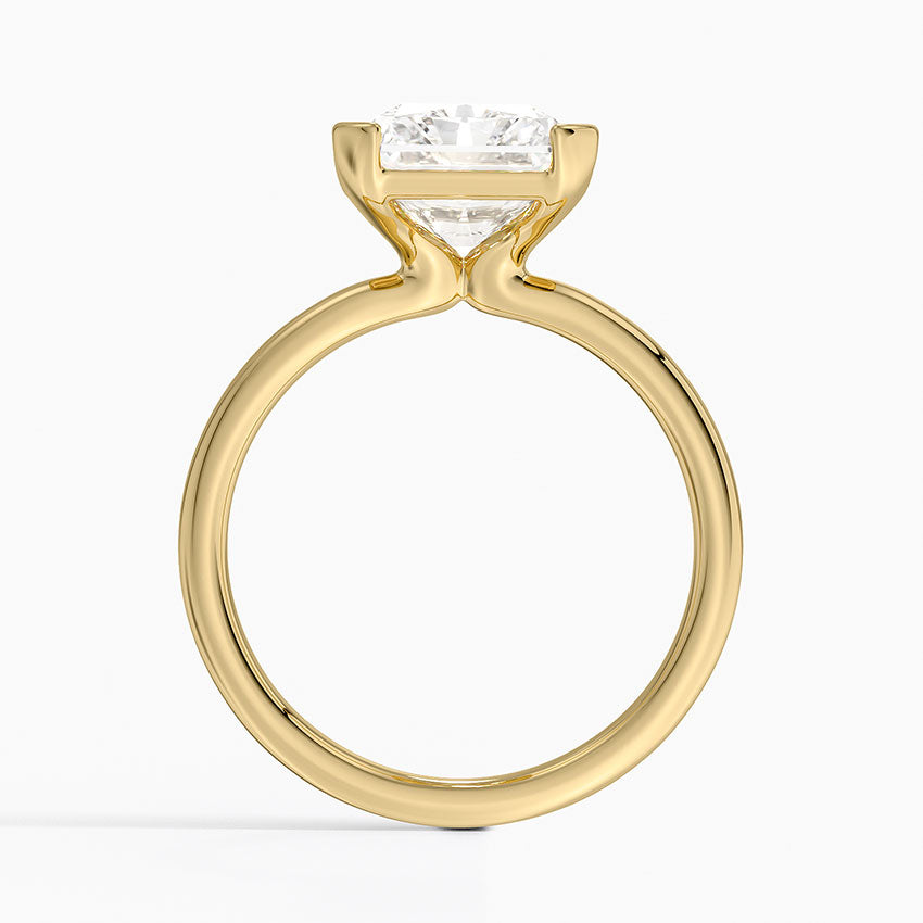 Каблучка з діамантом солітер Annika Semi-Bezel Radiant Cut