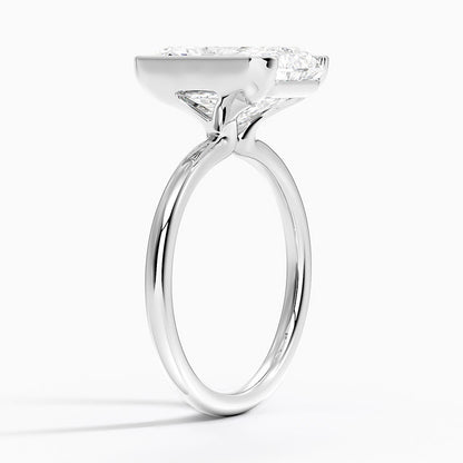 Каблучка з діамантом солітер Annika Semi-Bezel Radiant Cut