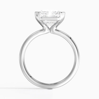 Каблучка з діамантом солітер Annika Semi-Bezel Radiant Cut