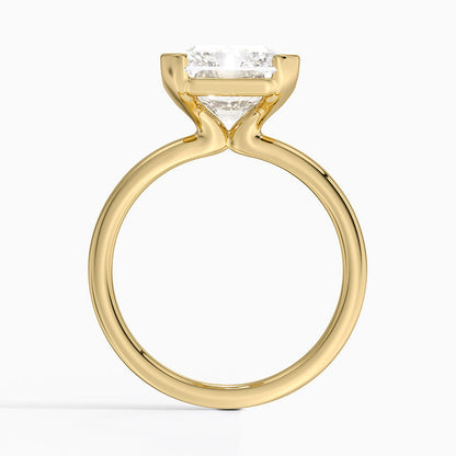 Каблучка з діамантом солітер Annika Semi-Bezel Radiant Cut