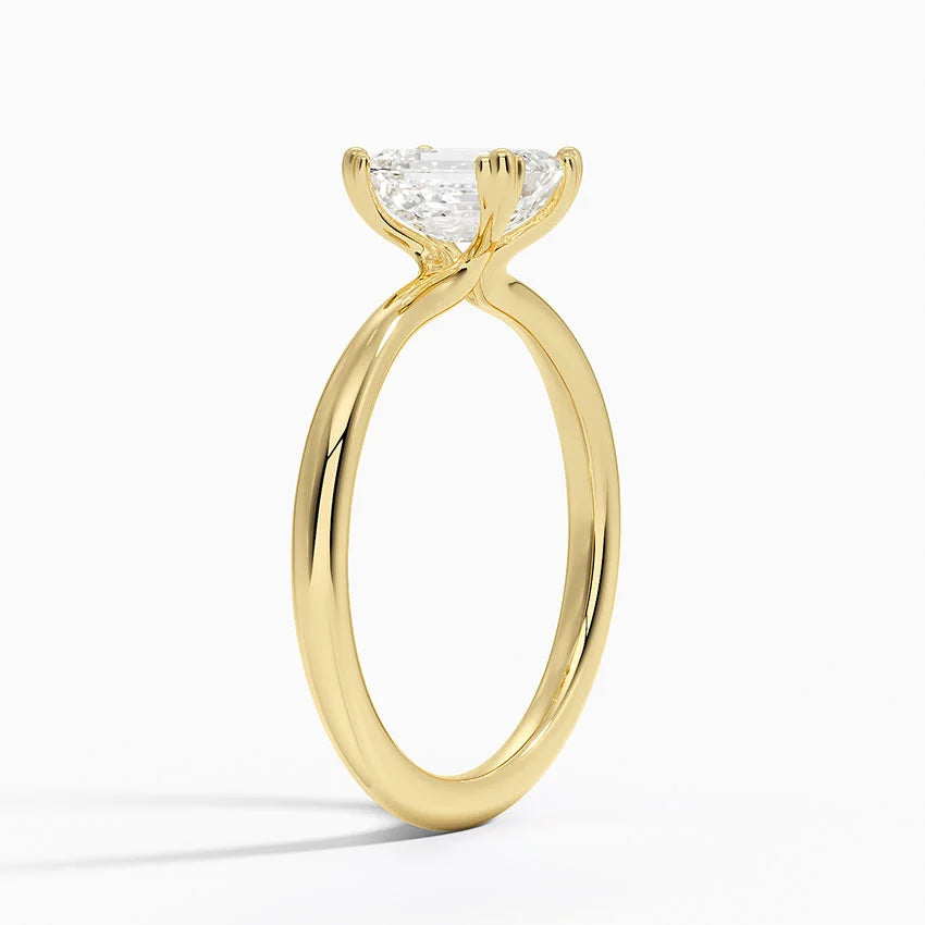 Freesia Emerald Solitaire Ring