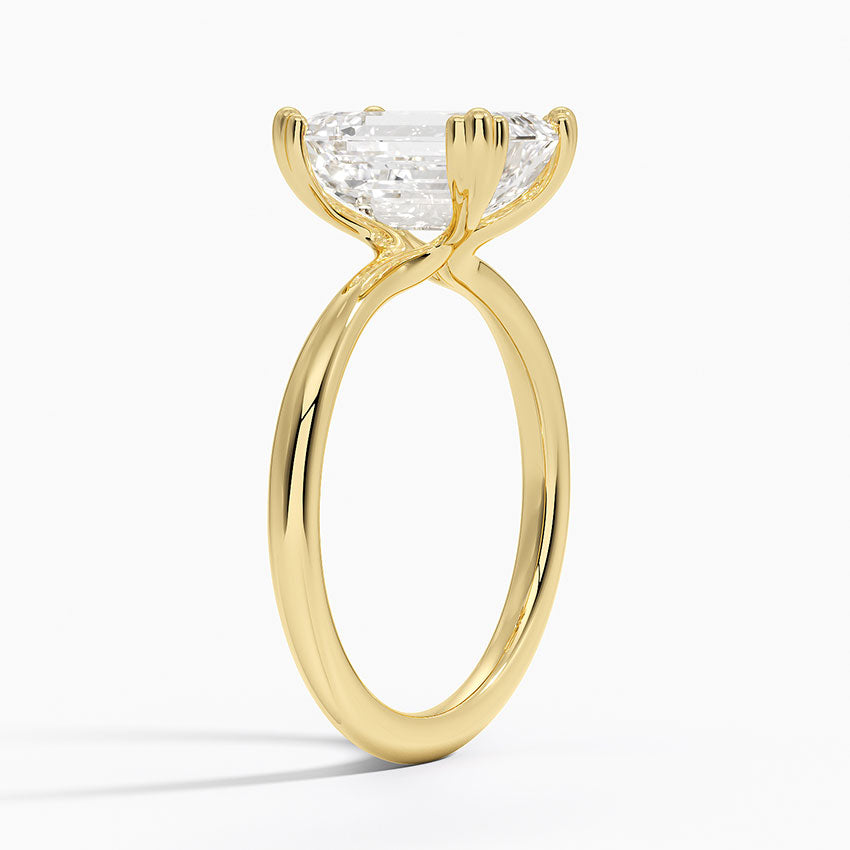 Freesia Emerald Solitaire Ring