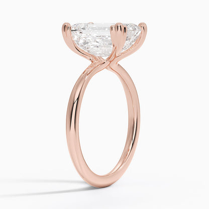 Freesia Emerald Solitaire Ring