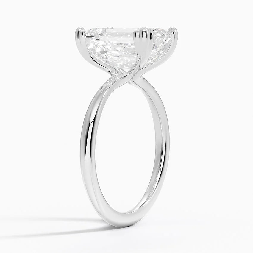 Freesia Emerald Solitaire Ring