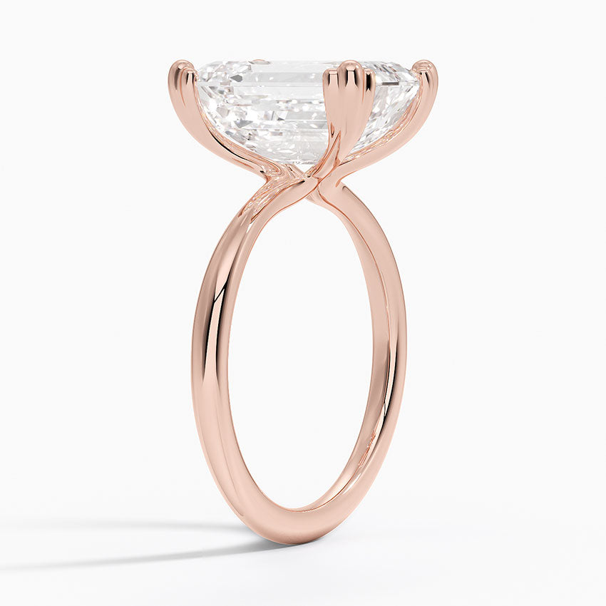 Freesia Emerald Solitaire Ring