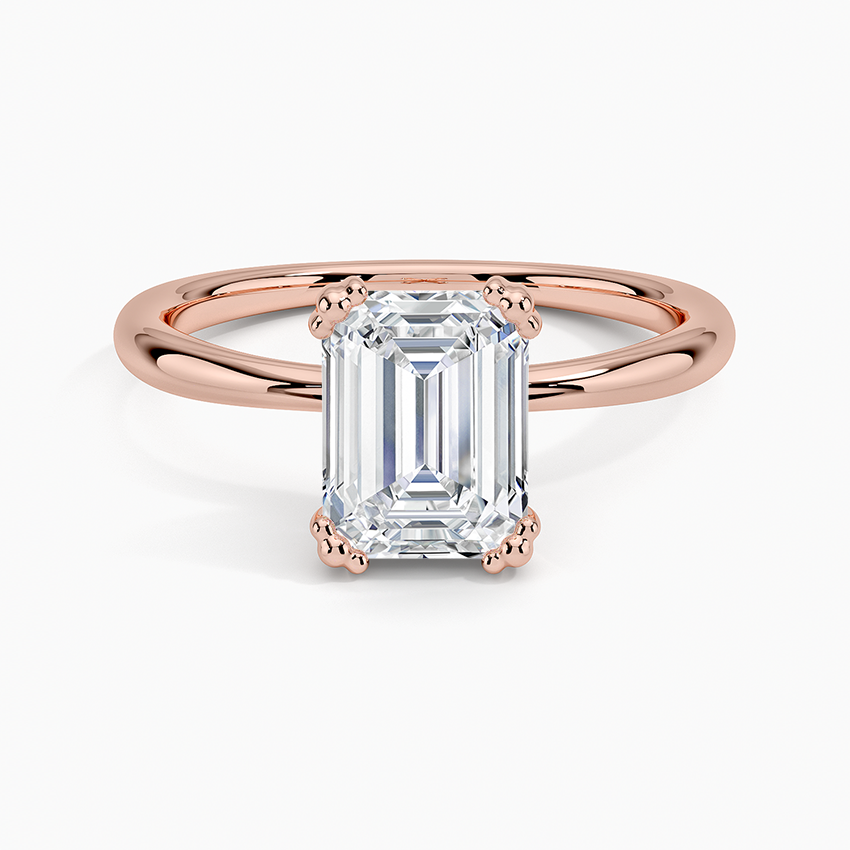 Freesia Emerald Solitaire Ring