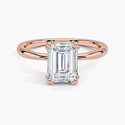 Freesia Emerald Solitaire Ring