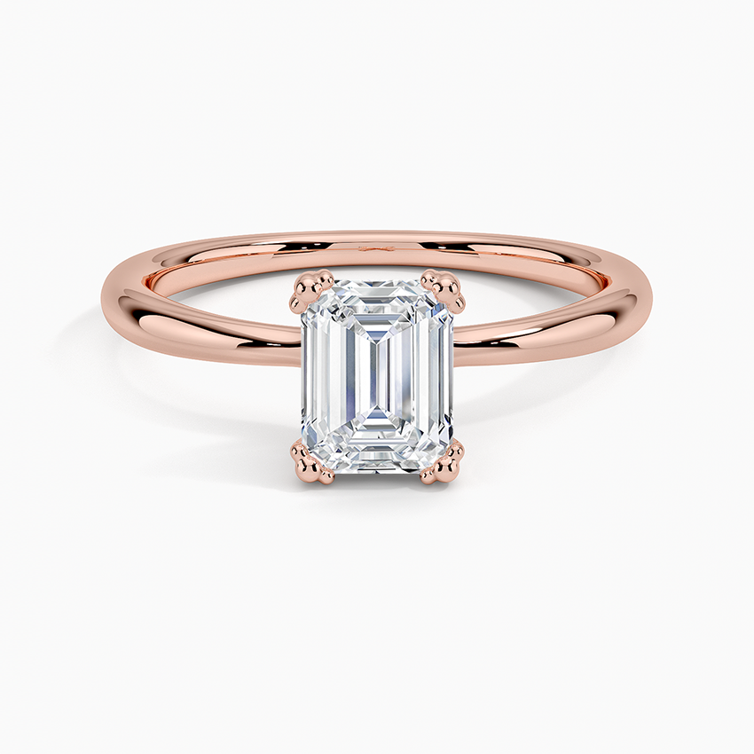 Freesia Emerald Solitaire Ring