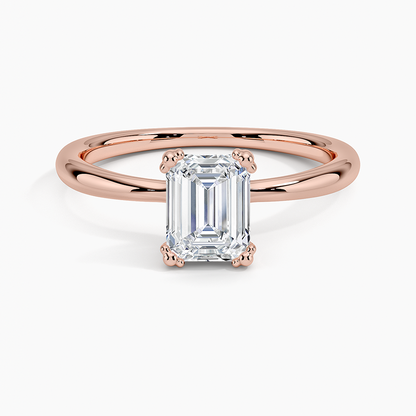 Freesia Emerald Solitaire Ring