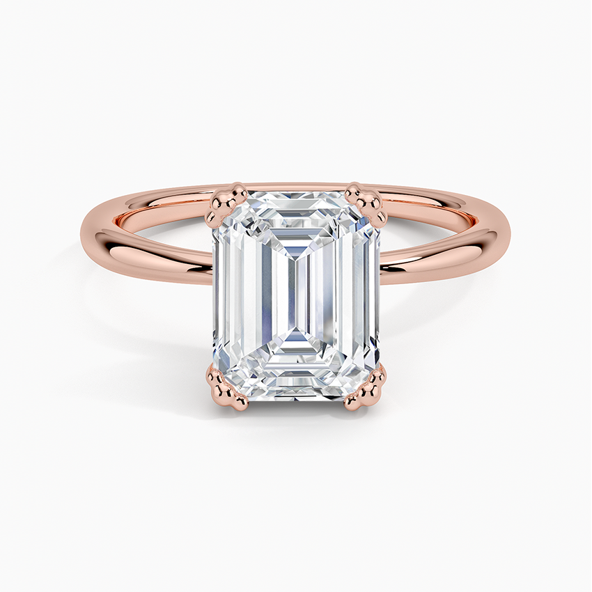 Freesia Emerald Solitaire Ring