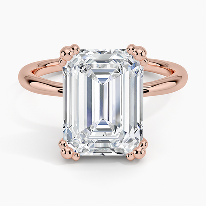 Freesia Emerald Solitaire Ring