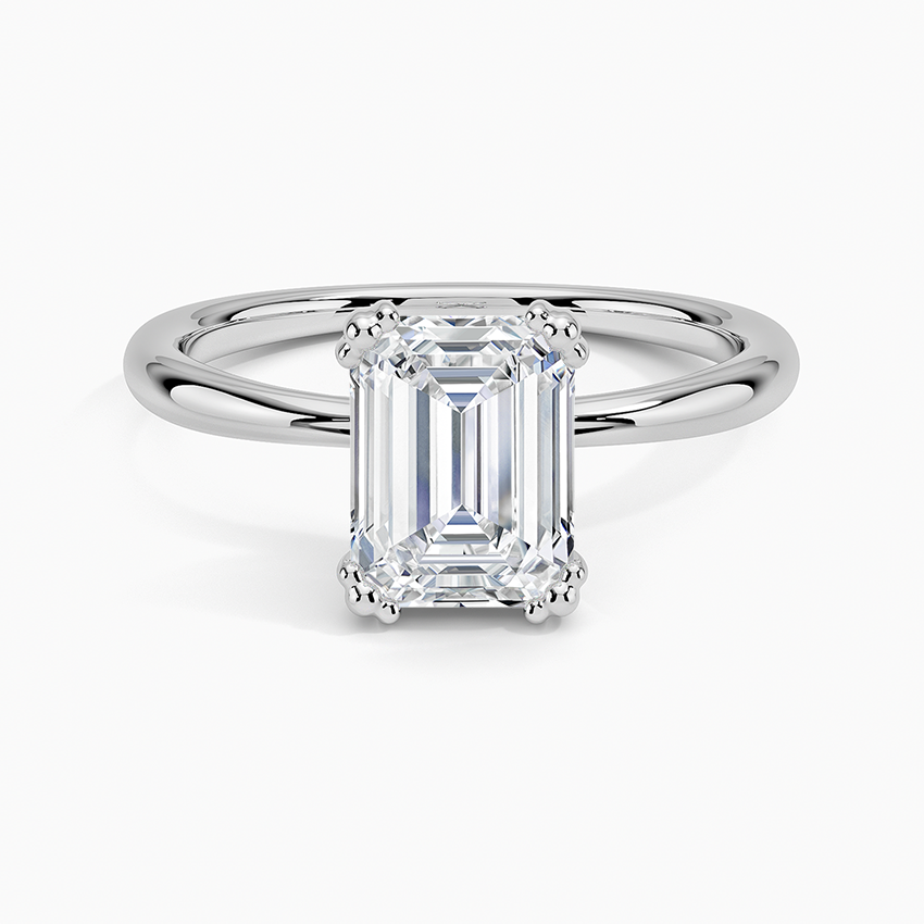 Freesia Emerald Solitaire Ring