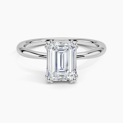 Freesia Emerald Solitaire Ring