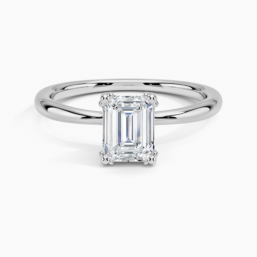 Freesia Emerald Solitaire Ring