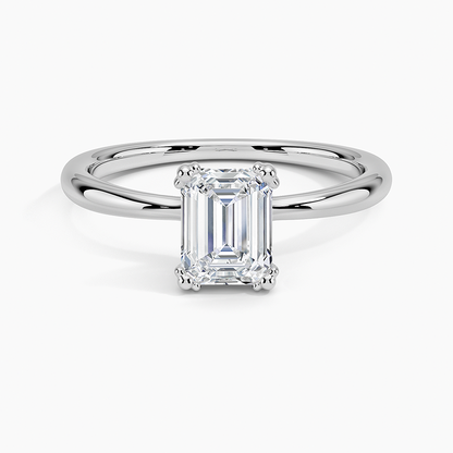 Freesia Emerald Solitaire Ring