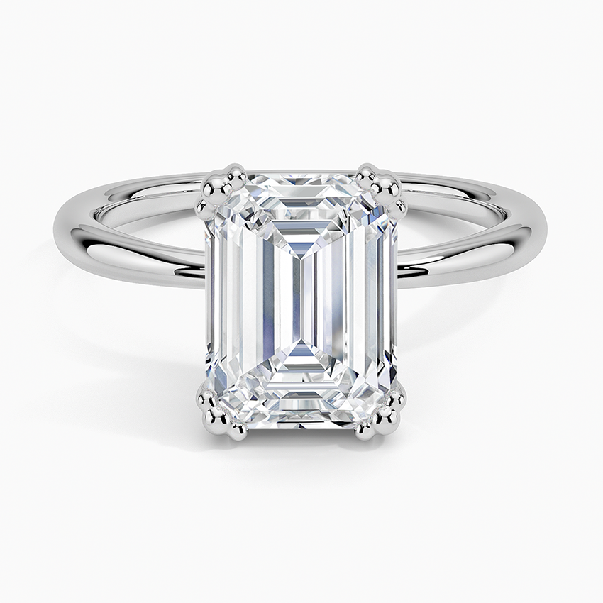 Freesia Emerald Solitaire Ring