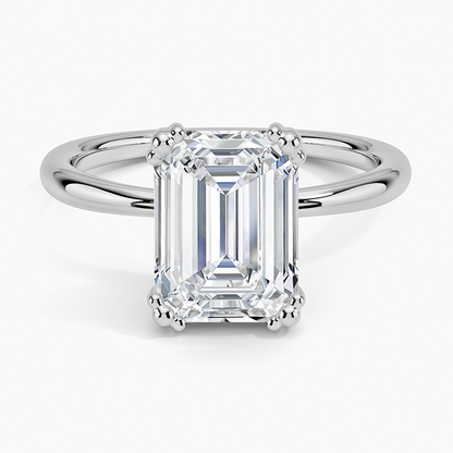 Freesia Emerald Solitaire Ring
