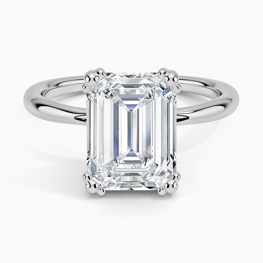 Freesia Emerald Solitaire Ring