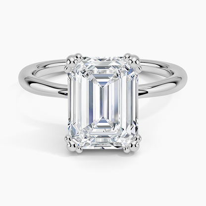 Freesia Emerald Solitaire Ring