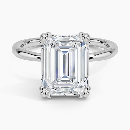 Freesia Emerald Solitaire Ring