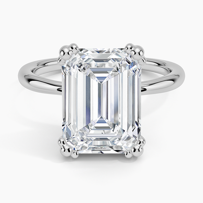 Freesia Emerald Solitaire Ring