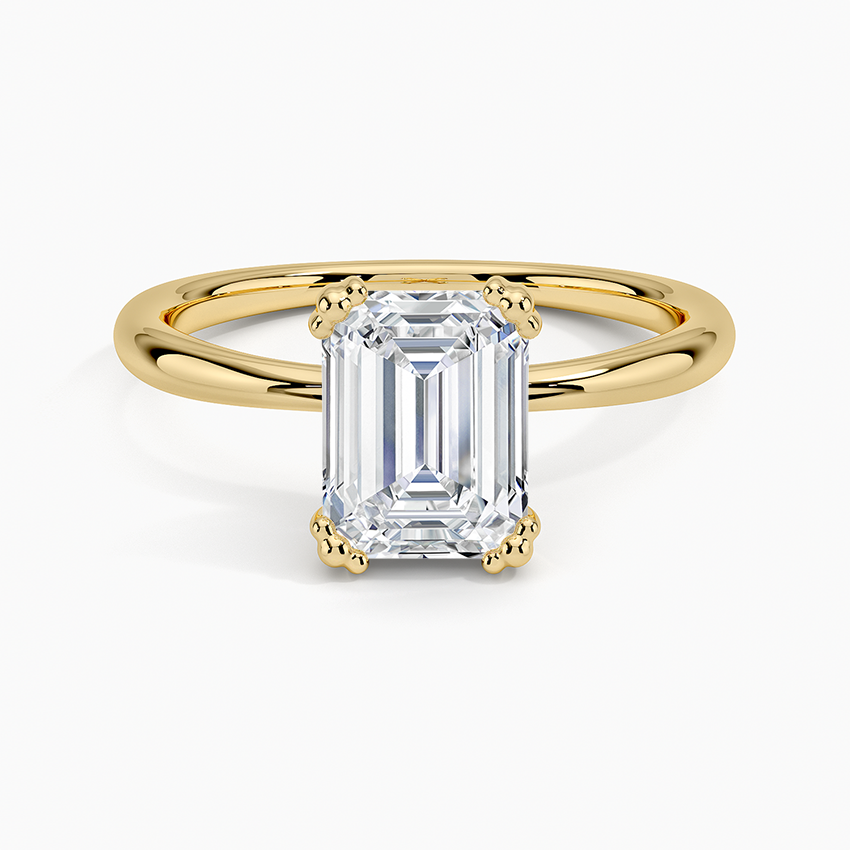 Freesia Emerald Solitaire Ring